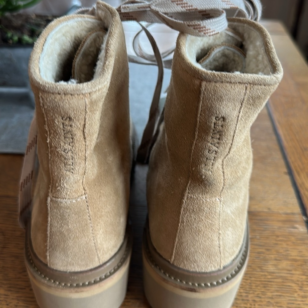 All Saints Wanda Shearling Bootie in Sand Brown size 40 or US 10. - Picture 7 of 10